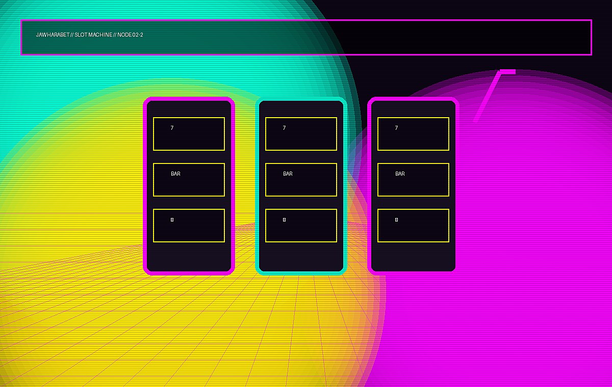Arabic Cyberpunk casino slot and table scene